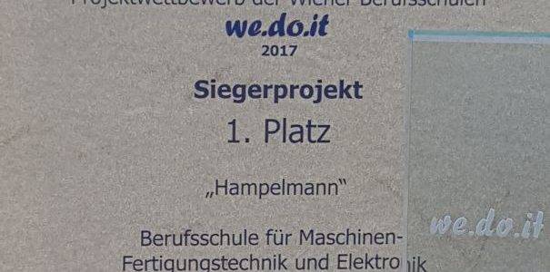 1. Platz bei we.do.it